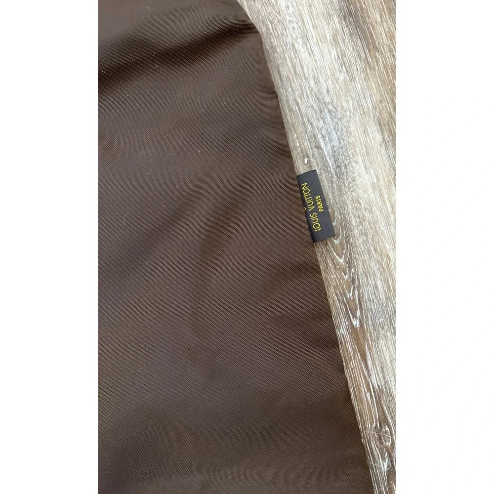 Louis Vuitton Authentic Brown Nylon Garment Cover Bag With Hanger Travel